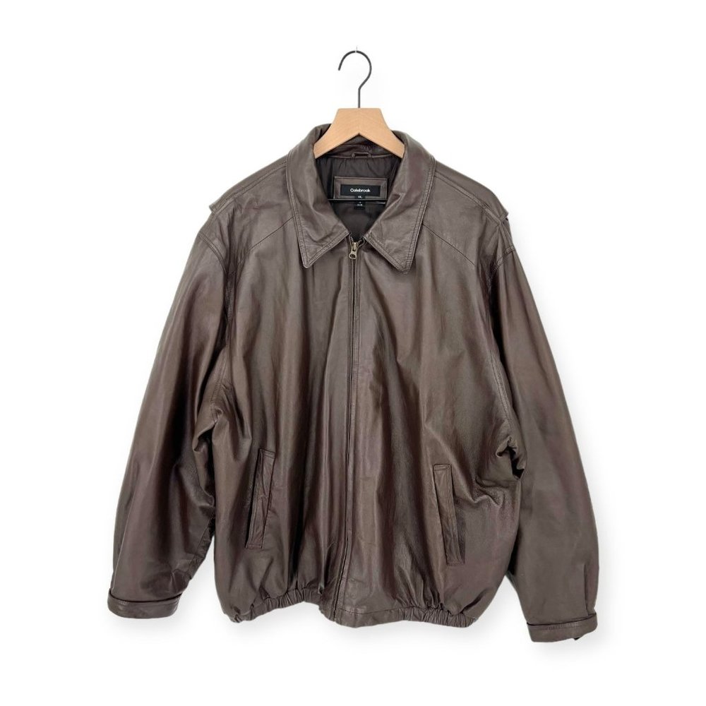 Vintage Colebrook Zip-up Leather Jacket | Extra Extra Large